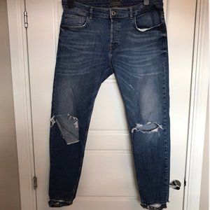 Zara Ripped Slim Fit Jeans